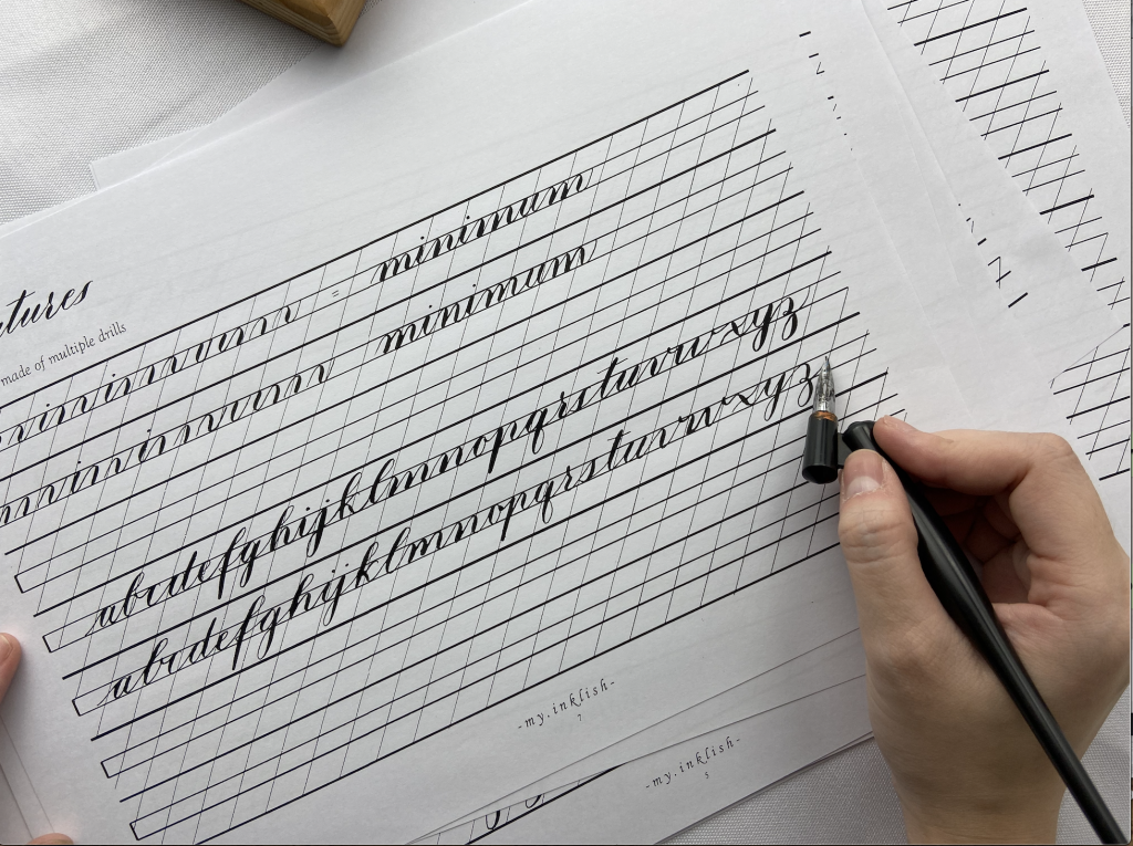 How To Write Copperplate Calligraphy Alphabet